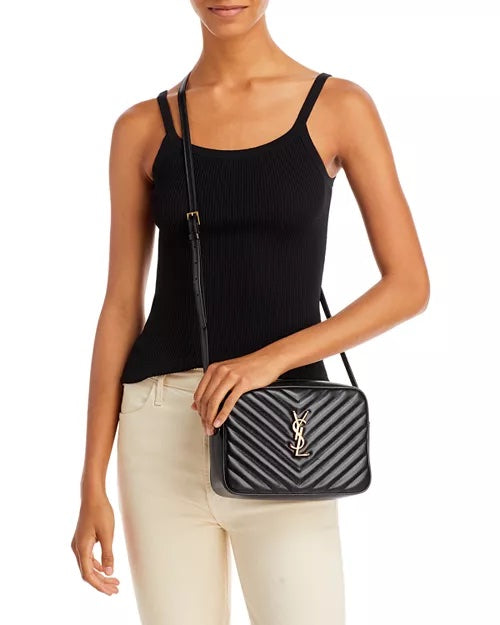 YSL LOU QUILTED CALFSKIN YSL CAMERA CROSSBODY BAG