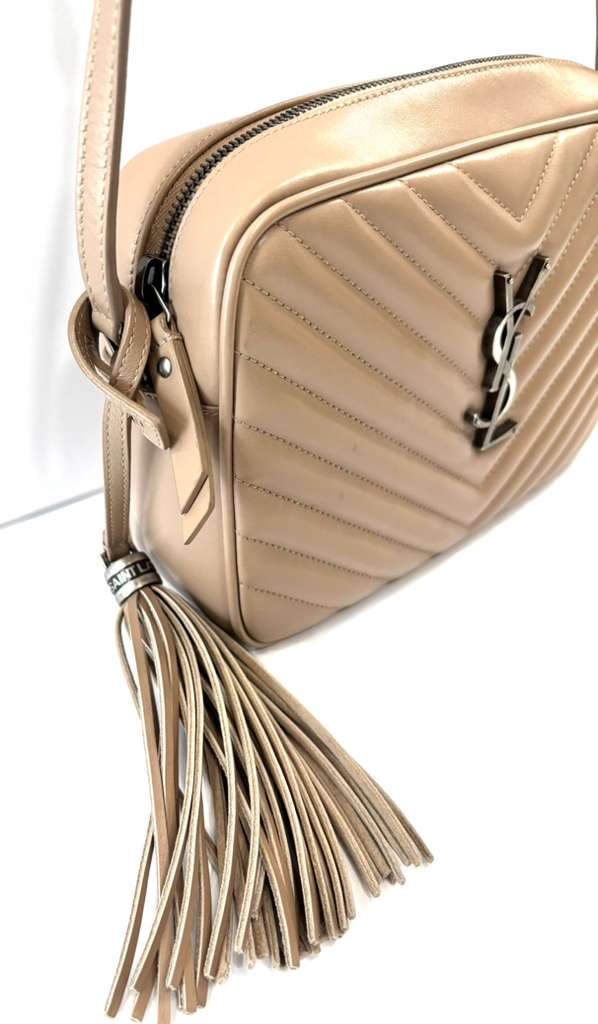 YSL QUILTED CALFSKIN LOU CAMERA CROSSBODY BAG