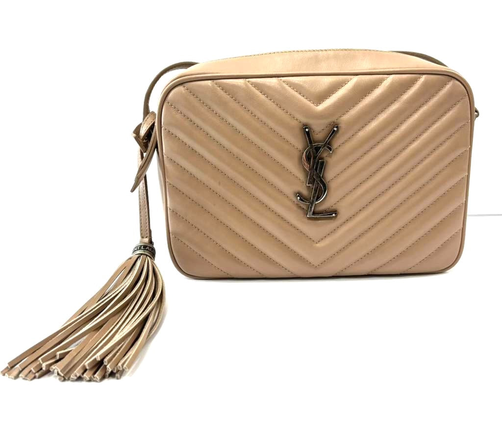YSL QUILTED CALFSKIN LOU CAMERA CROSSBODY BAG