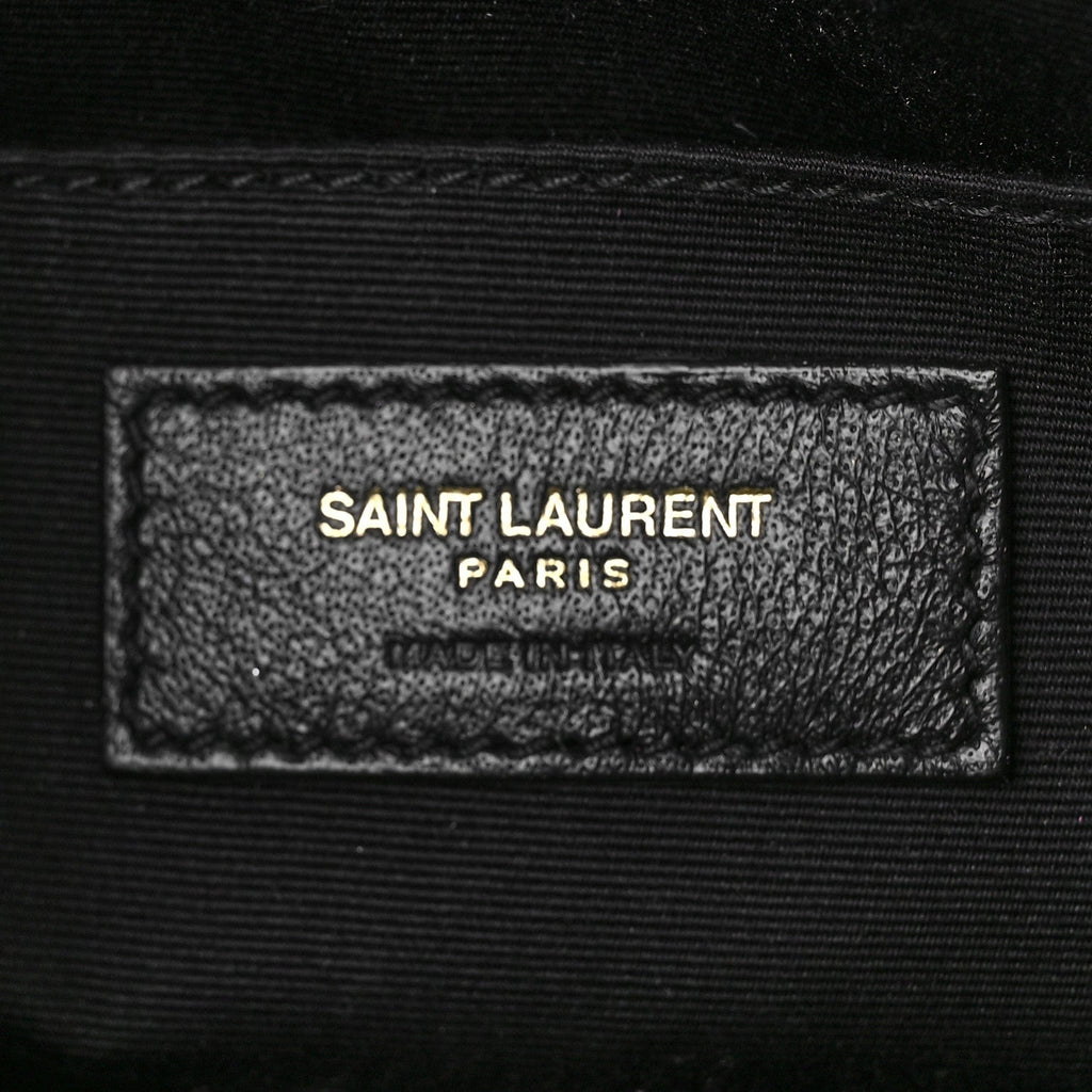 YSL CALFSKIN MATELASSE MONOGRAM MED LOU CAMERA BAG