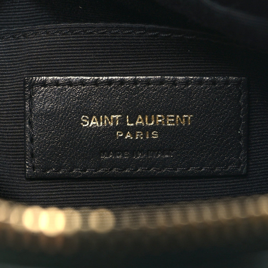 YSL MATELASSE MONOGRAM LOU CALFSKIN LEATHER CAMERA BAG