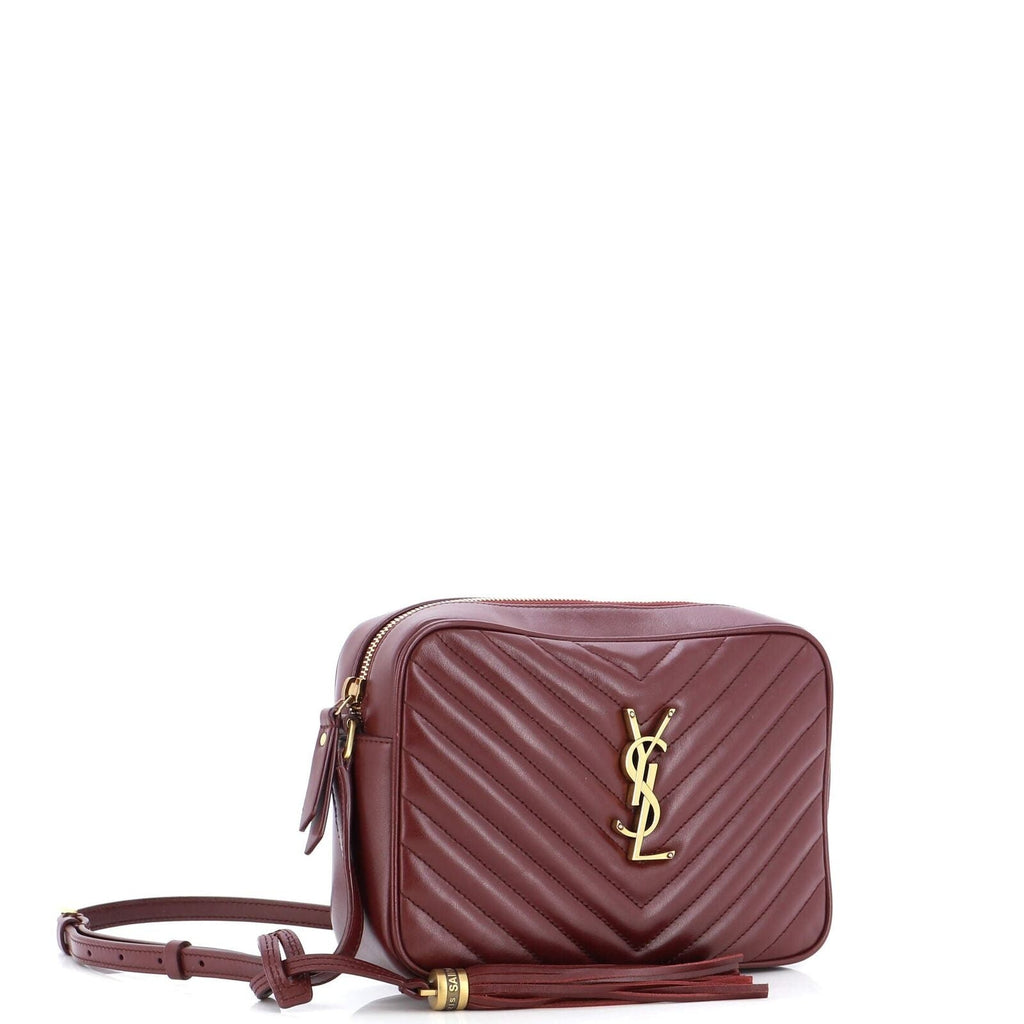 YSL CALFSKIN MATELASSE MONOGRAM MED LOU CAMERA BAG