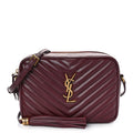 YSL CALFSKIN MATELASSE MONOGRAM MED LOU CAMERA BAG
