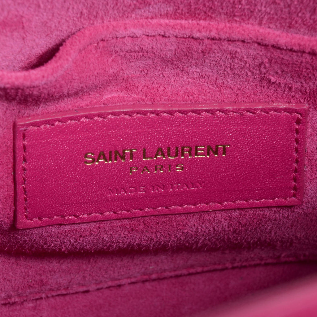 YVES SAINT LAURENT SAC DE JOUR NANO CALFSKIN TOTE BAG