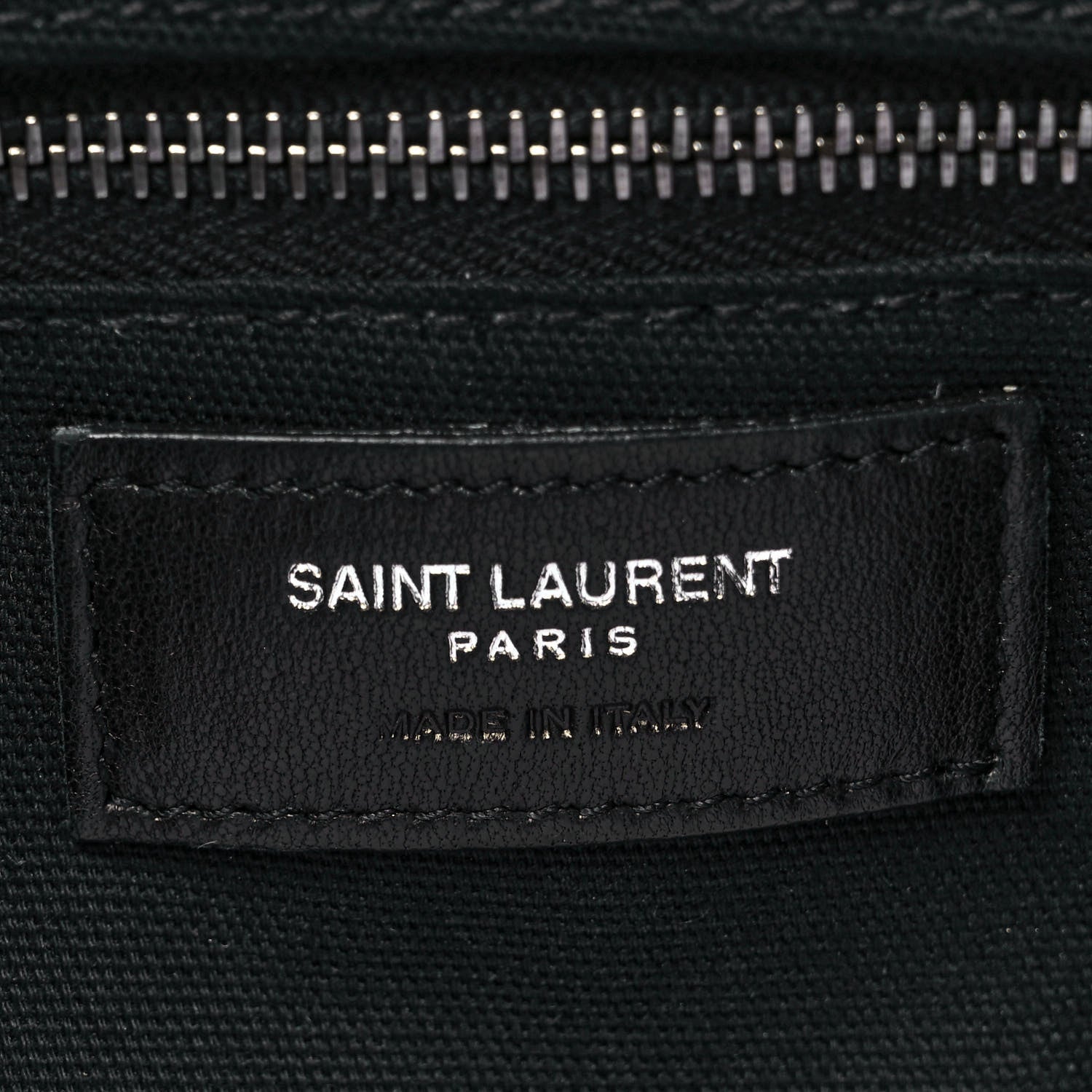 YSL CALFSKIN LEATHER PANIER FRINGE BAG