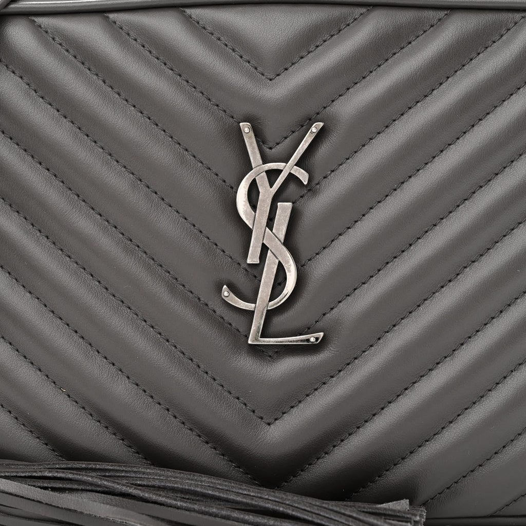 YSL CALFSKIN QUILTED MONOGRAM LOU CAMERA BAG