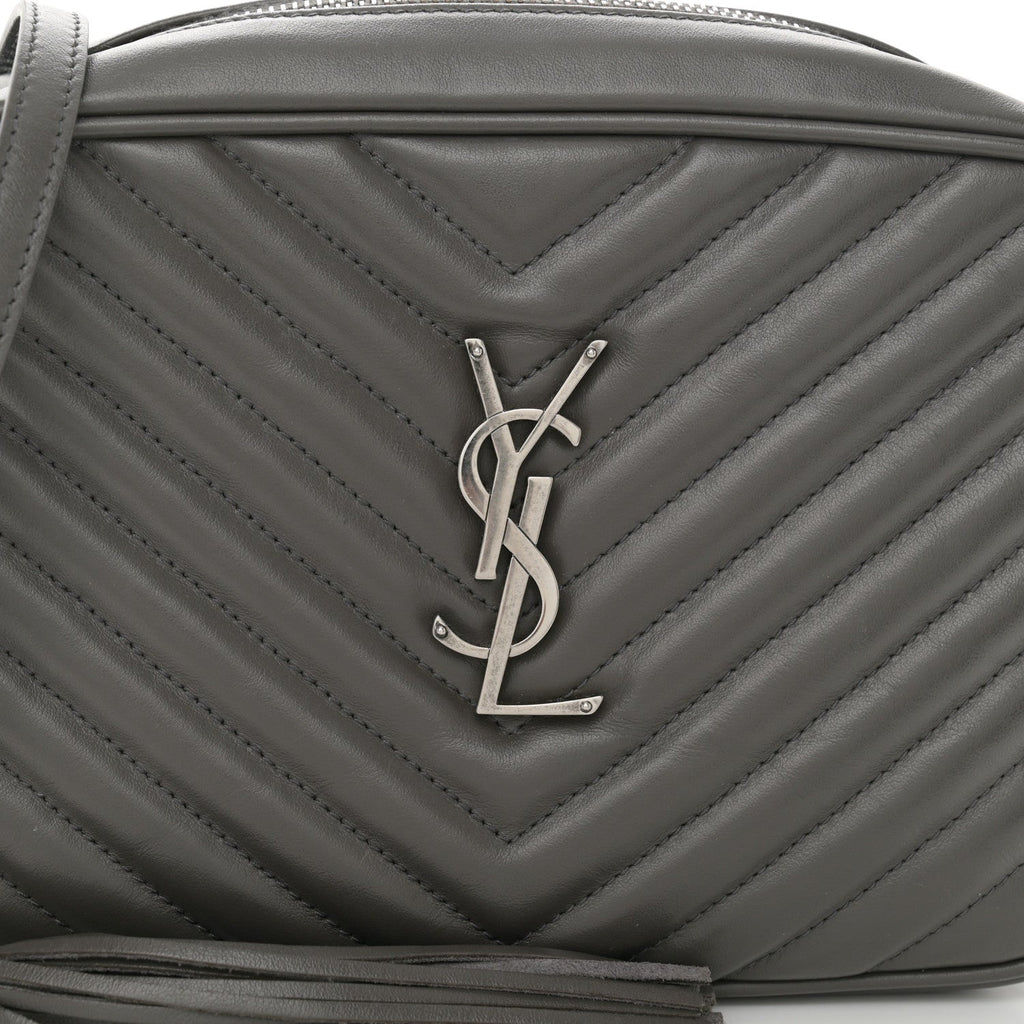 YSL CALFSKIN QUILTED MONOGRAM LOU CAMERA BAG