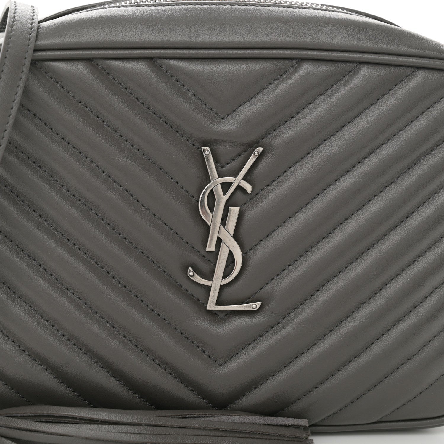 YSL CALFSKIN QUILTED MONOGRAM LOU CAMERA BAG