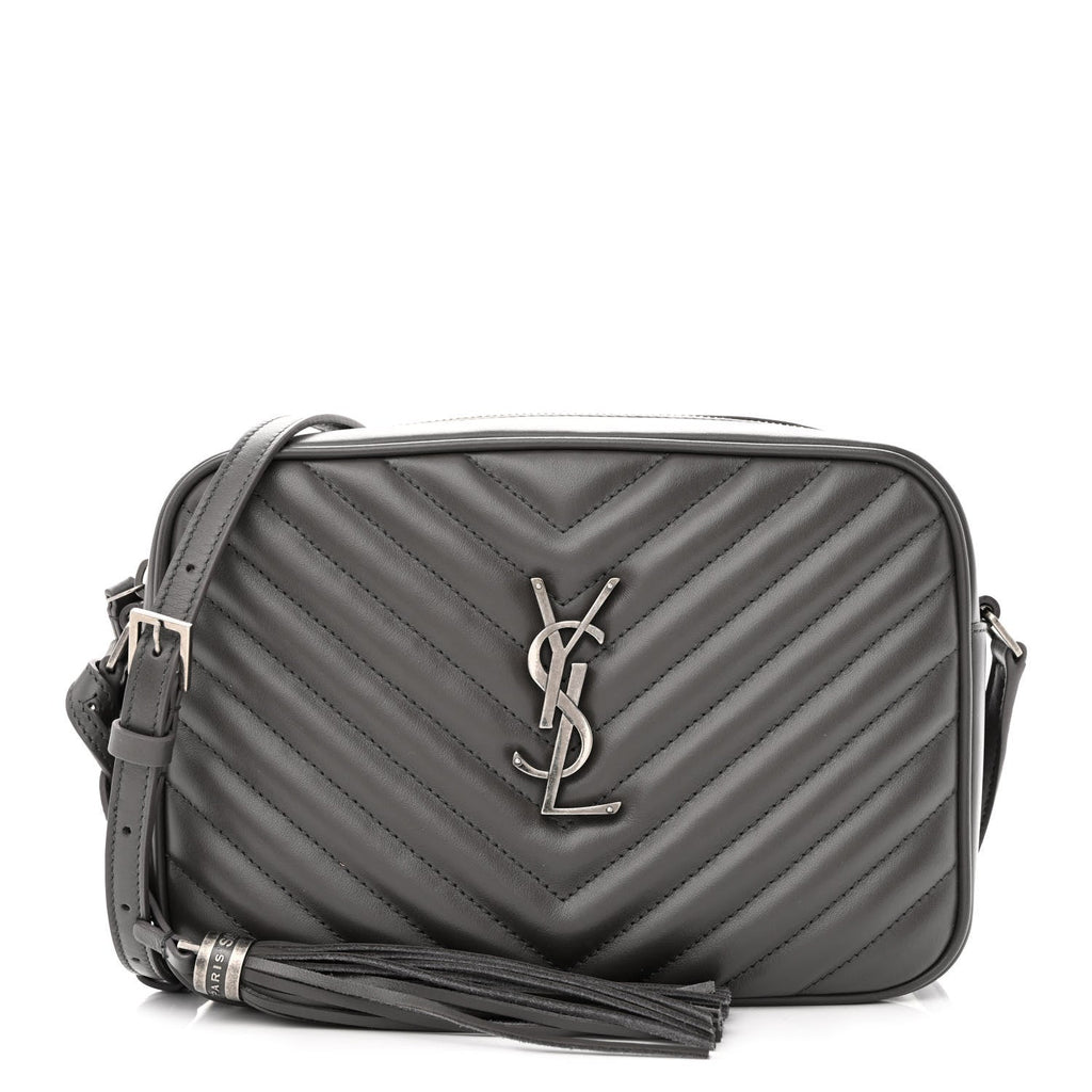 YSL CALFSKIN QUILTED MONOGRAM LOU CAMERA BAG