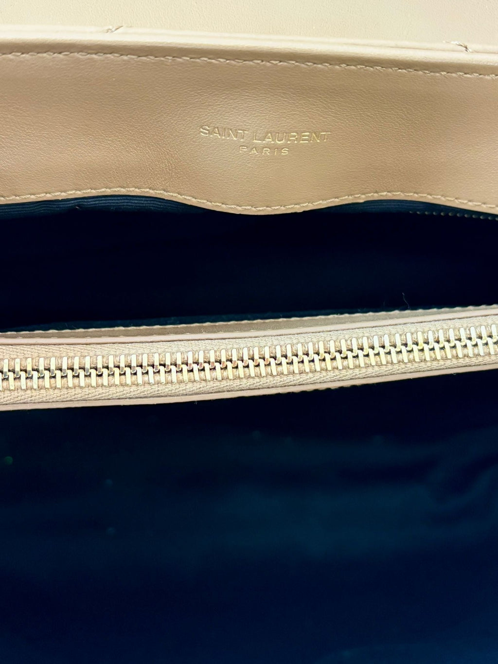 YSL CALFSKIN QUILTED MONOGRAM LOULOU MEDIUM  "Y" CHAIN BAG