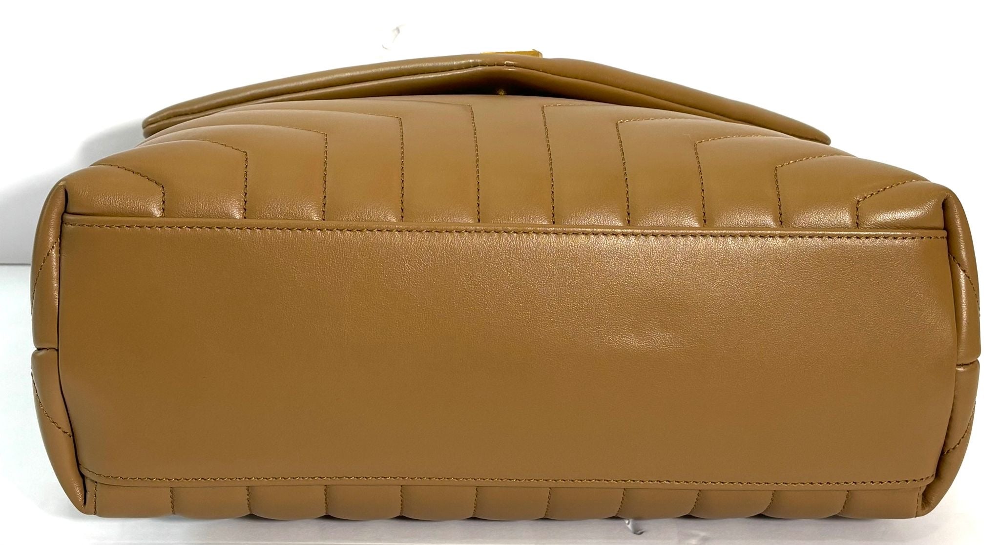 YSL CALFSKIN QUILTED MONOGRAM LOULOU MEDIUM  "Y" CHAIN BAG