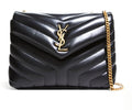 YSL QUILTED CALFSKIN SMALL LOULOU SHOULDER BAG