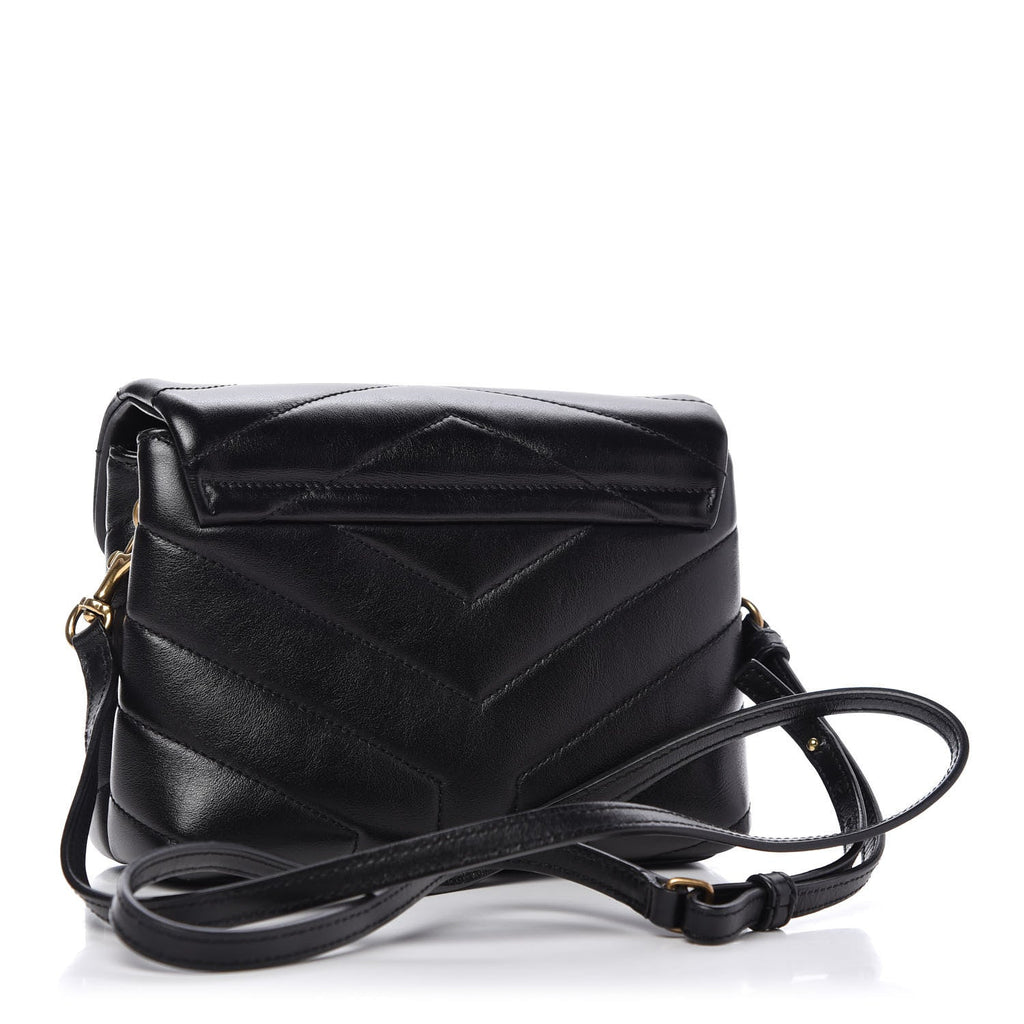 YSL CALFSKIN Y QUILTED MONOGRAM TOY LOULOU CROSSBODY BAG