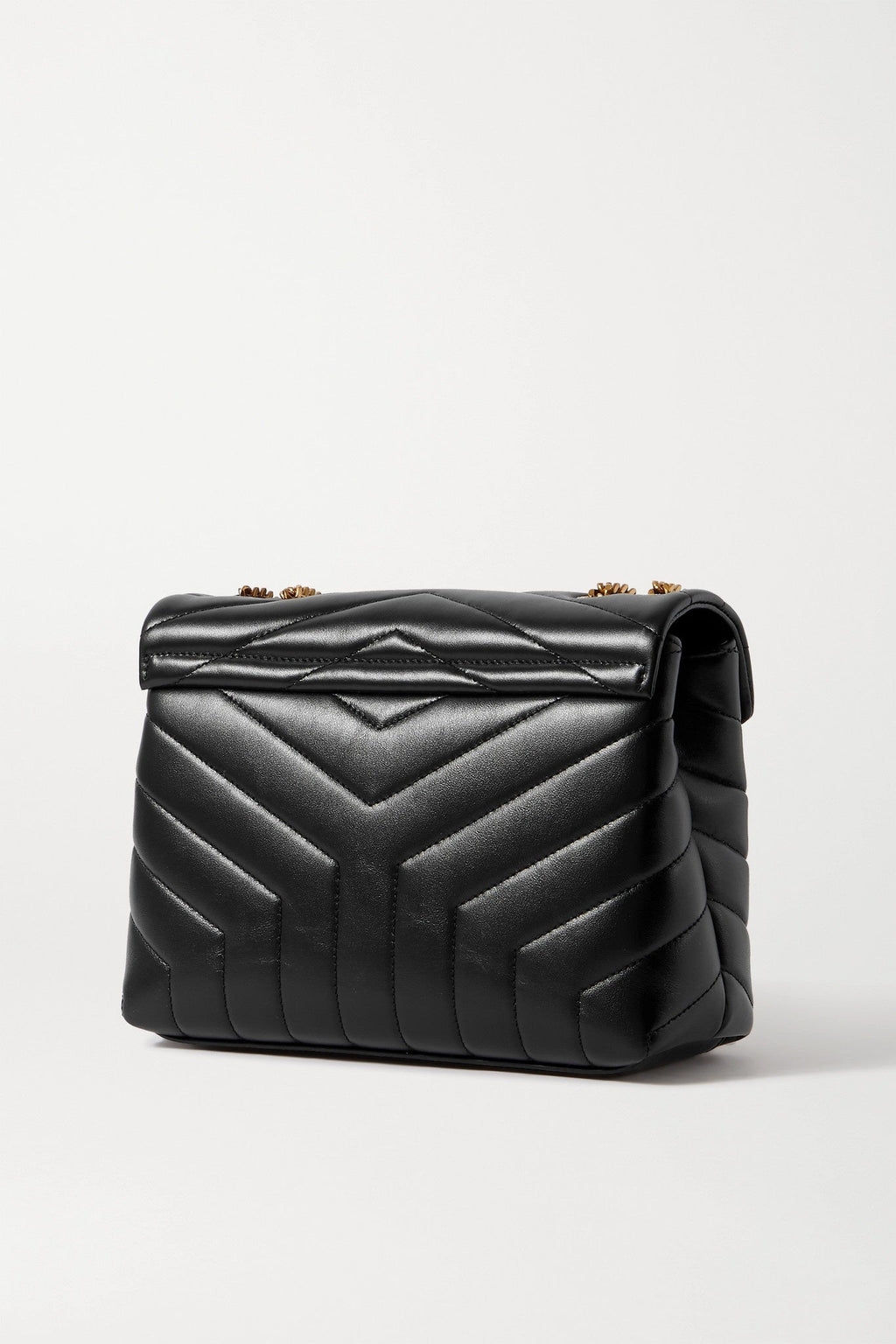 YSL CALFSKIN Y QUILTED MONOGRAM TOY LOULOU CROSSBODY BAG