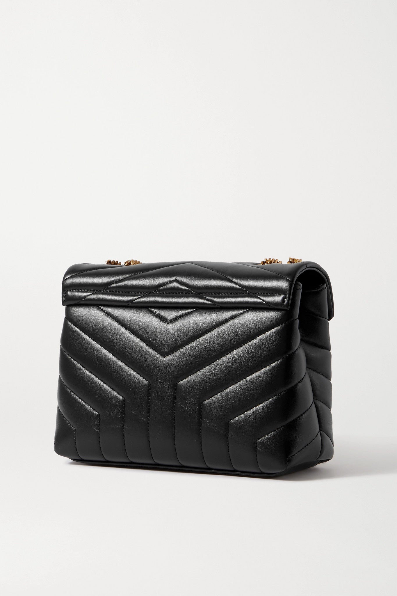YSL CALFSKIN Y QUILTED MONOGRAM TOY LOULOU CROSSBODY BAG