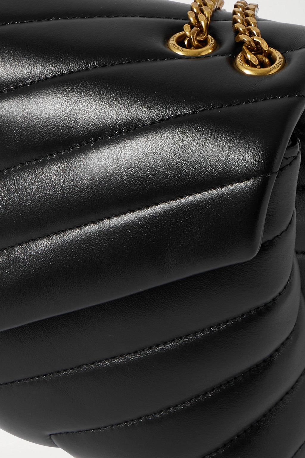 YSL CALFSKIN Y QUILTED MONOGRAM TOY LOULOU CROSSBODY BAG