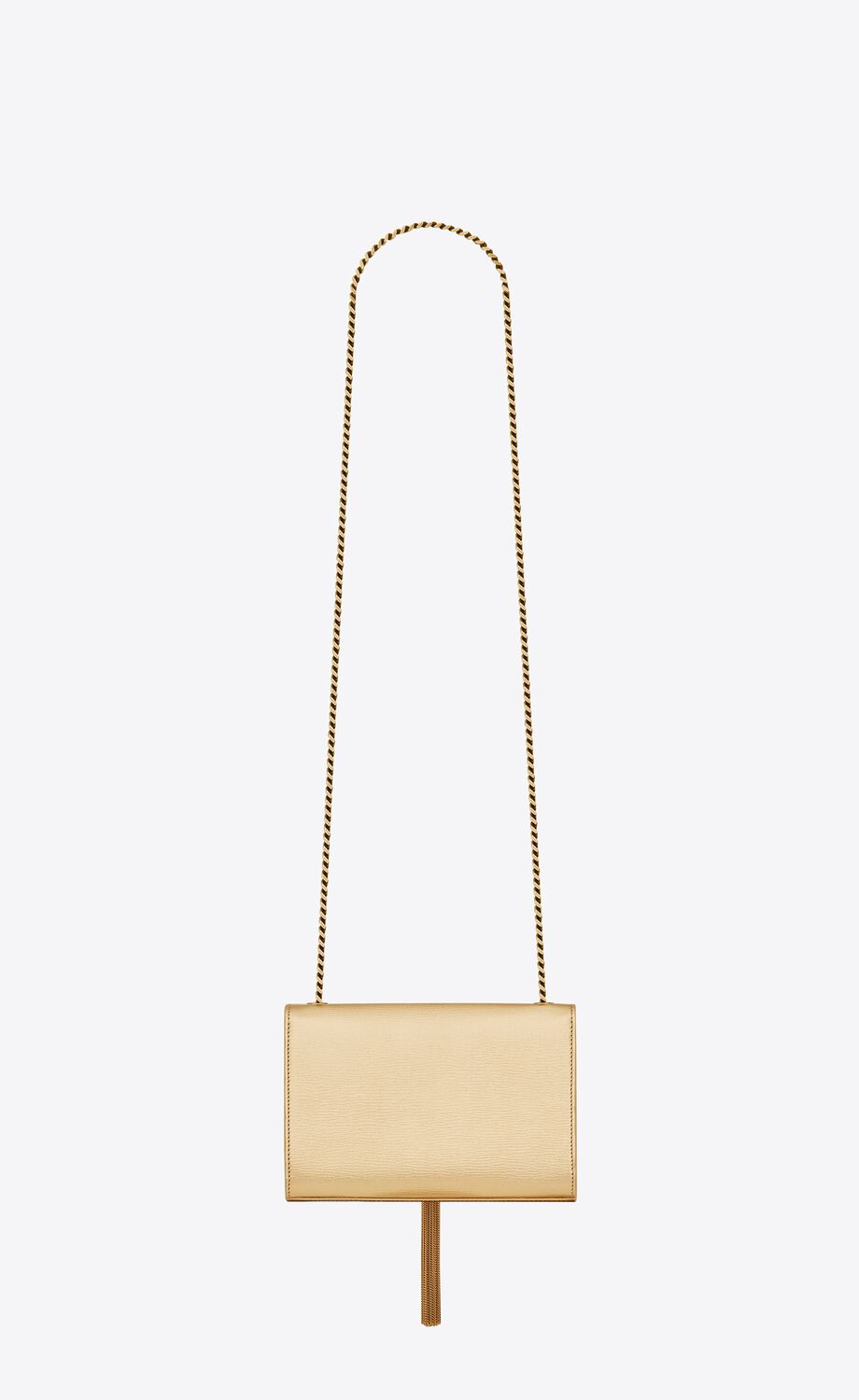 YSL CASSANDRE KATE TASSEL LEATHER WALLET ON A CHAIN