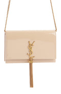 YSL CASSANDRE KATE TASSEL LEATHER WALLET ON A CHAIN