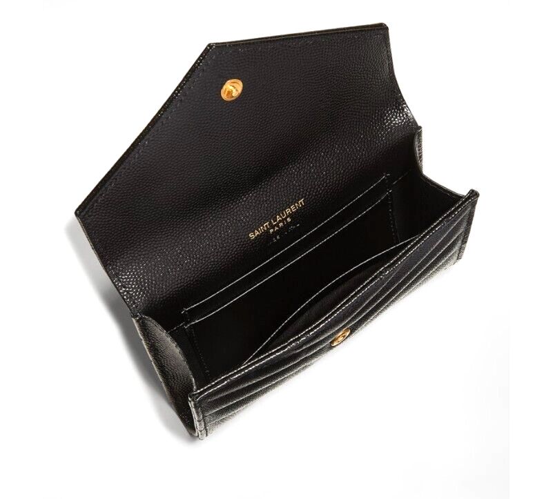 YSL CASSANDRE MATELASSÉ LAMBSKIN SMALL ENVELOPE WALLET