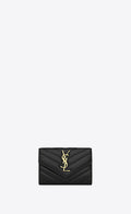 YSL CASSANDRE MATELASSÉ LAMBSKIN SMALL ENVELOPE WALLET