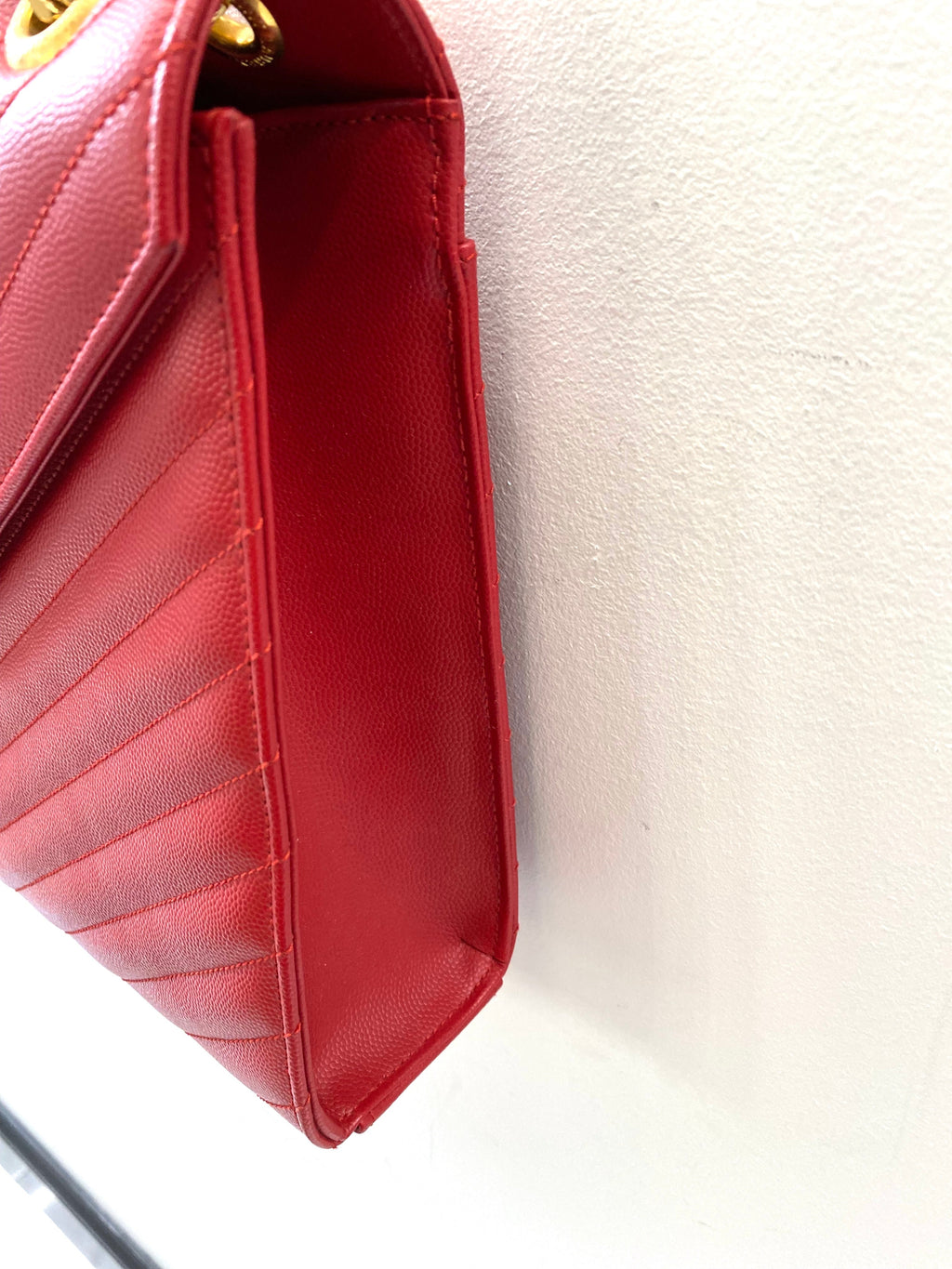 YSL MONOGRAM MATELASSE CHEVRON ENVELOPE SATCHEL