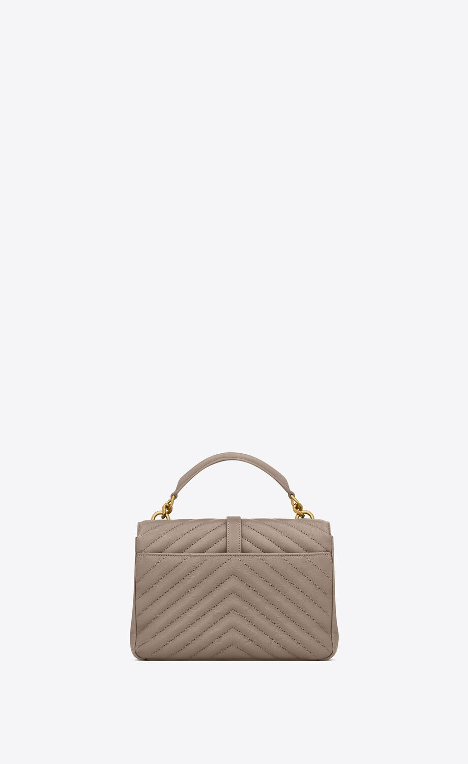YSL COLLEGE MEDIUM  QUILTED LAMBSKIN  LEATHER BAG