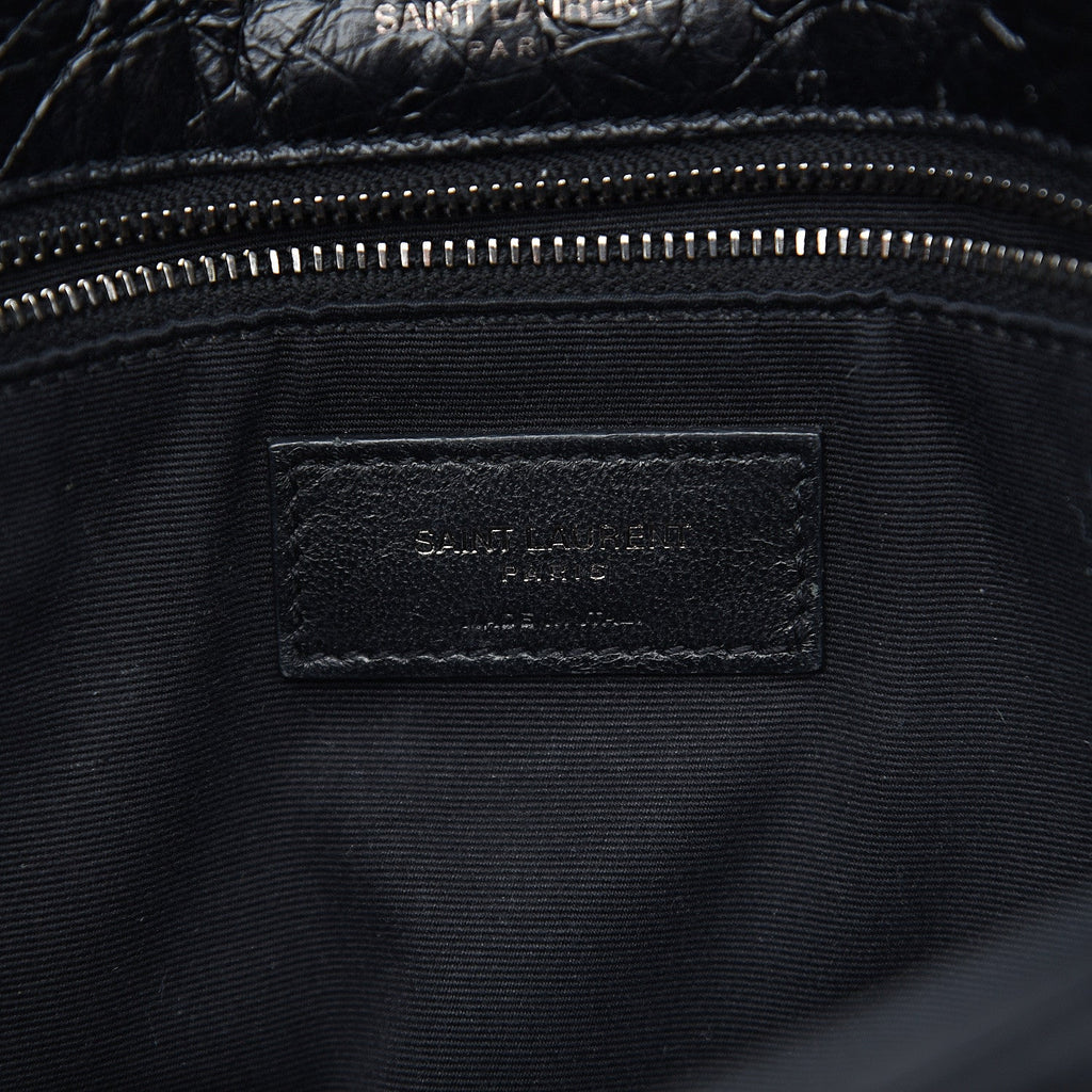YSL CRINKLED LEATHER MEDIUM NIKI SHOULDER BAG