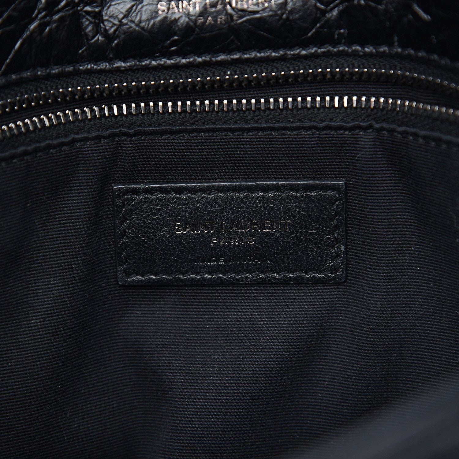 YSL CRINKLED LEATHER MEDIUM NIKI SHOULDER BAG