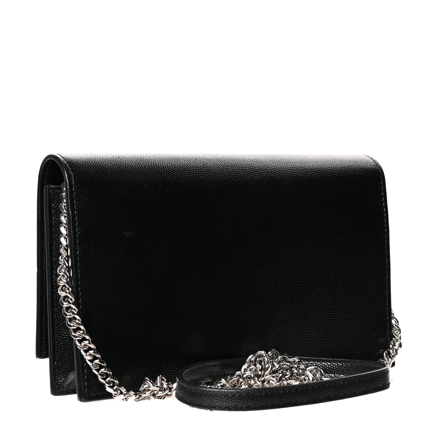 YSL GRAIN DE POUDRE MONOGRAM KATE TASSEL WALLET ON A CHAIN