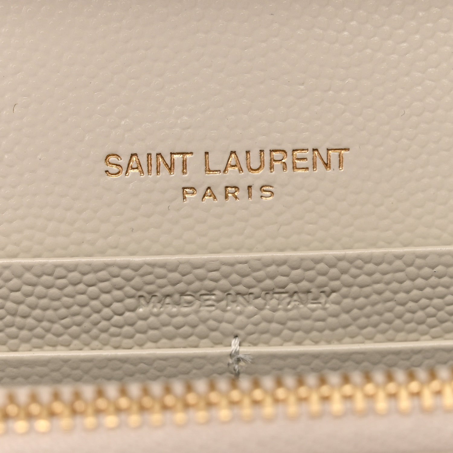 YSL GRAIN DE POUDRE MATELASSE MONOGRAM WALLET ON CHAIN