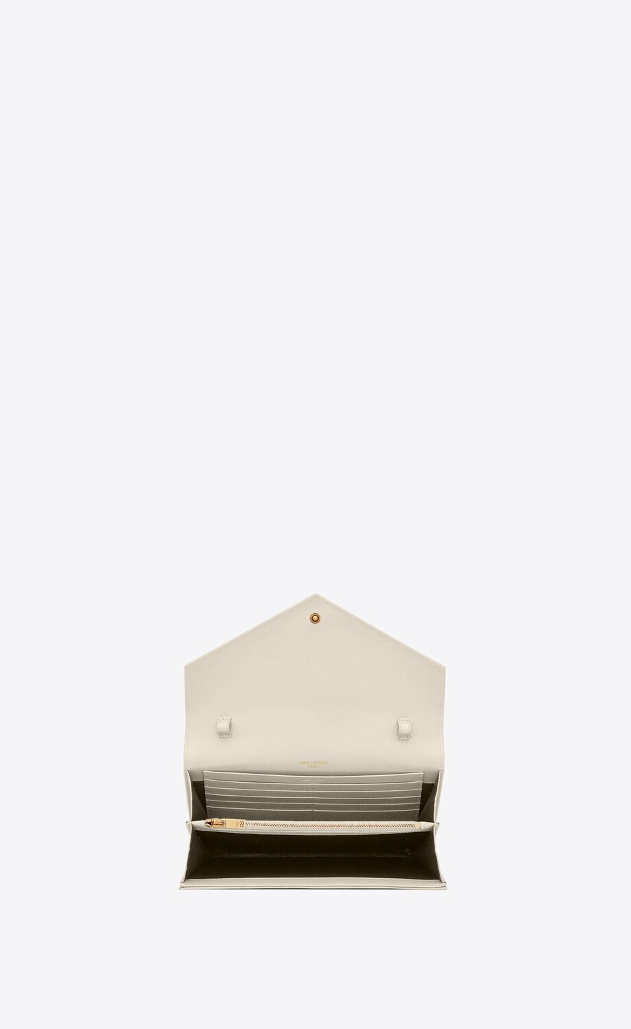 YSL GRAIN DE POUDRE MATELASSE MONOGRAM WALLET ON CHAIN