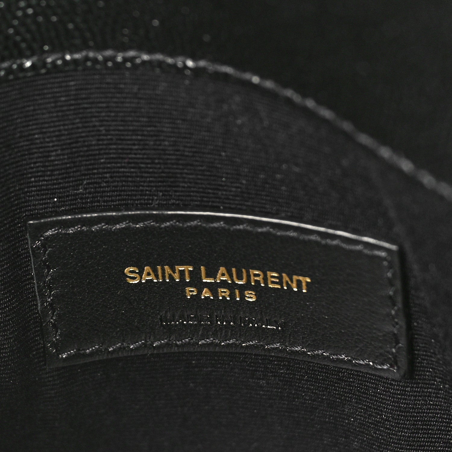 YSL GRAIN DE POUDRE UPTOWN CALFSKIN LEATHER ENVELOPE CLUTCH