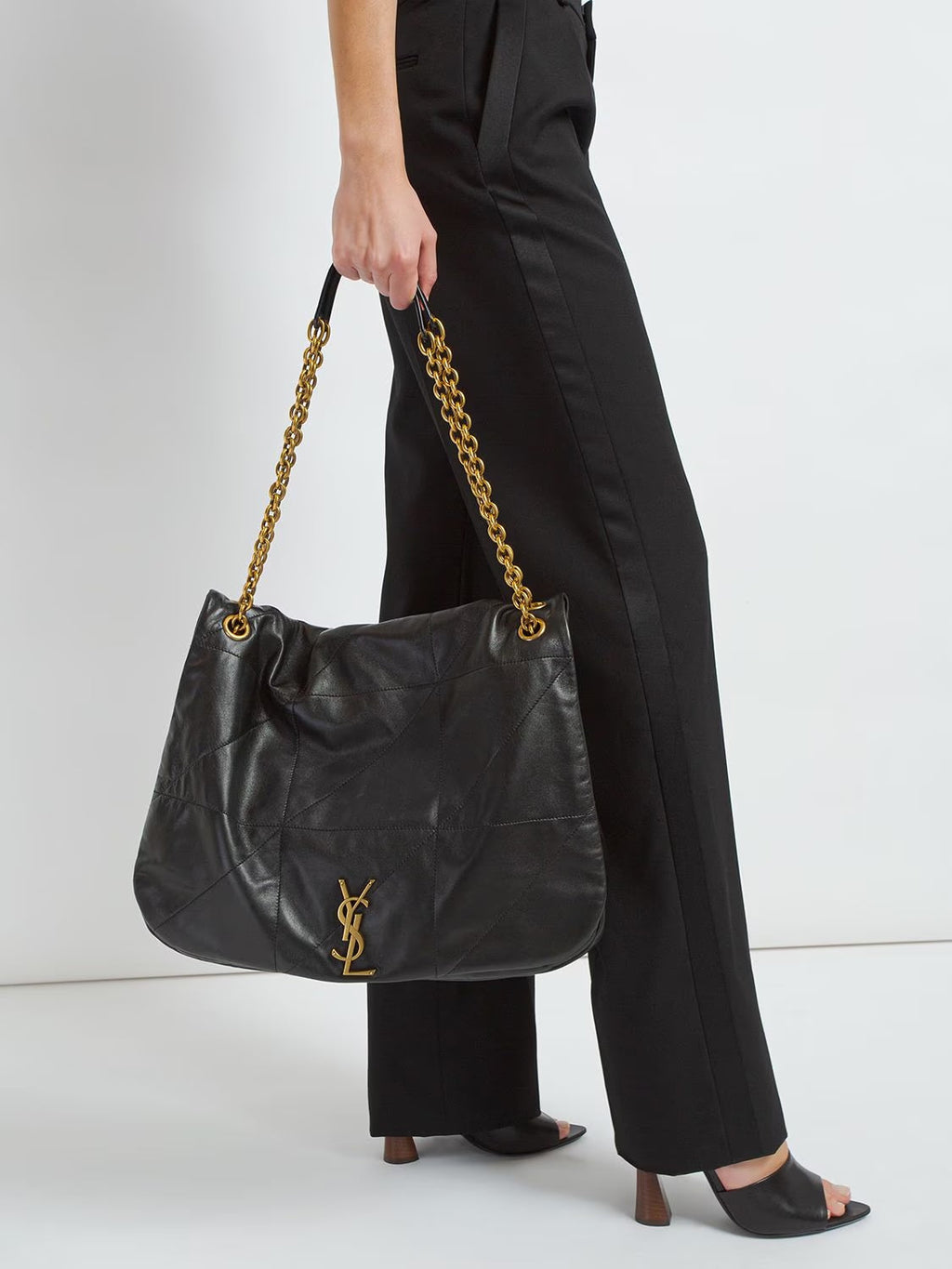 SAINT LAURENT JAMIE 4.3 LAMBSKIN LEATHER SHOULDER BAG