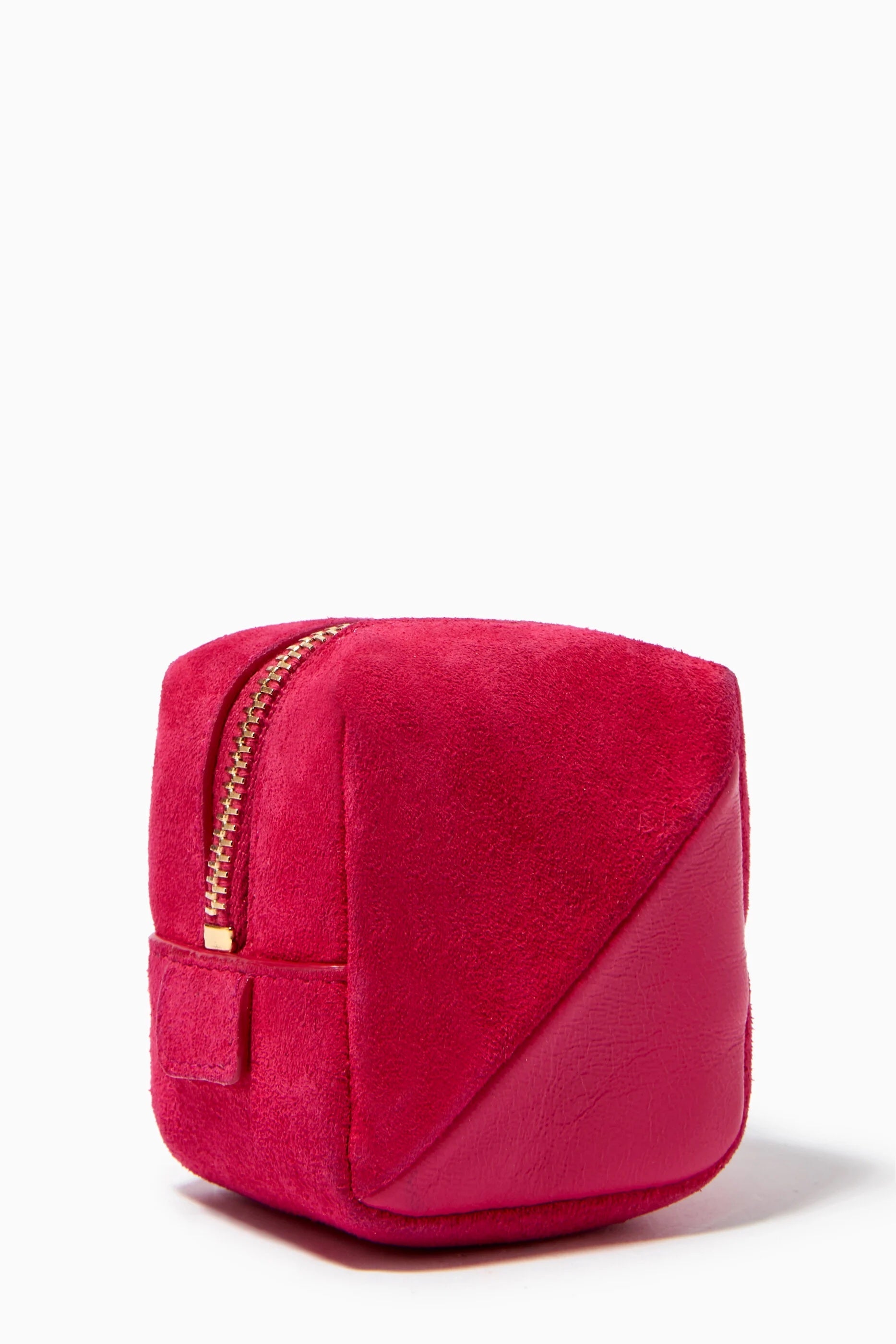 YSL JAMIE CUBE CHARM IN SUEDE AND LAMBSKIN
