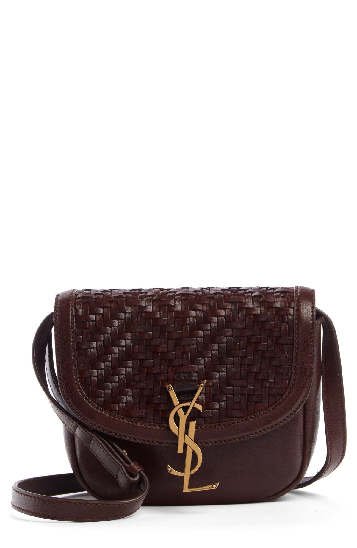 YSL MONOGRAM KAIA WOVEN CROSSBODY BAG