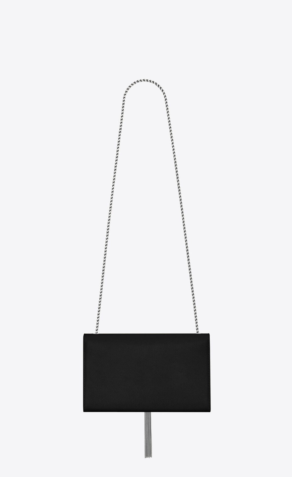 YSL KATE MEDIUM CHAIN BAG WITH TASSEL IN GRAIN DE POUDRE EMBOSSED LEATHER