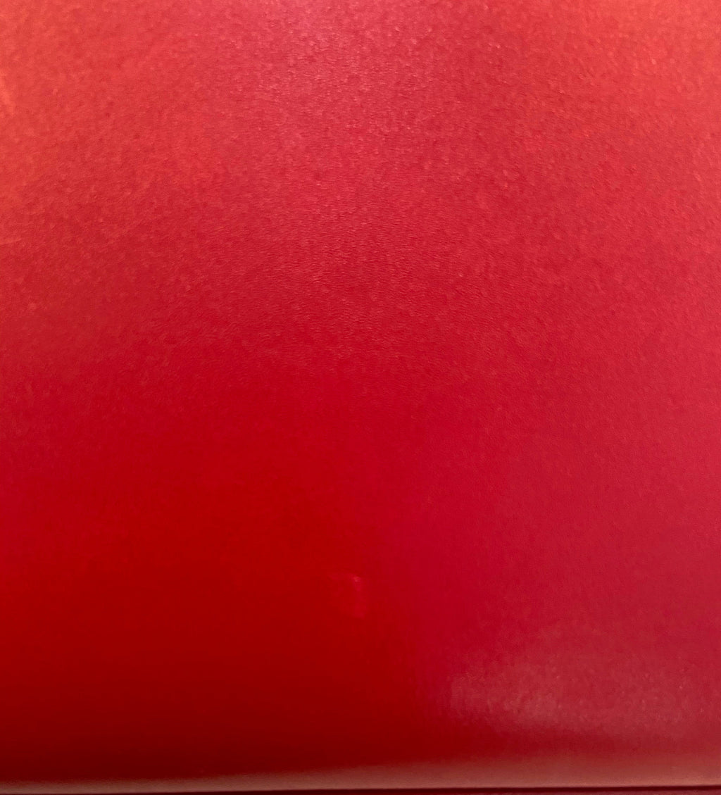 YVES SAINT LAURENT KATE LEATHER CLUTCH BAG ROUGE
