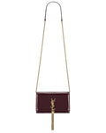 YSL CASSANDRE KATE TASSEL LEATHER WALLET ON A CHAIN