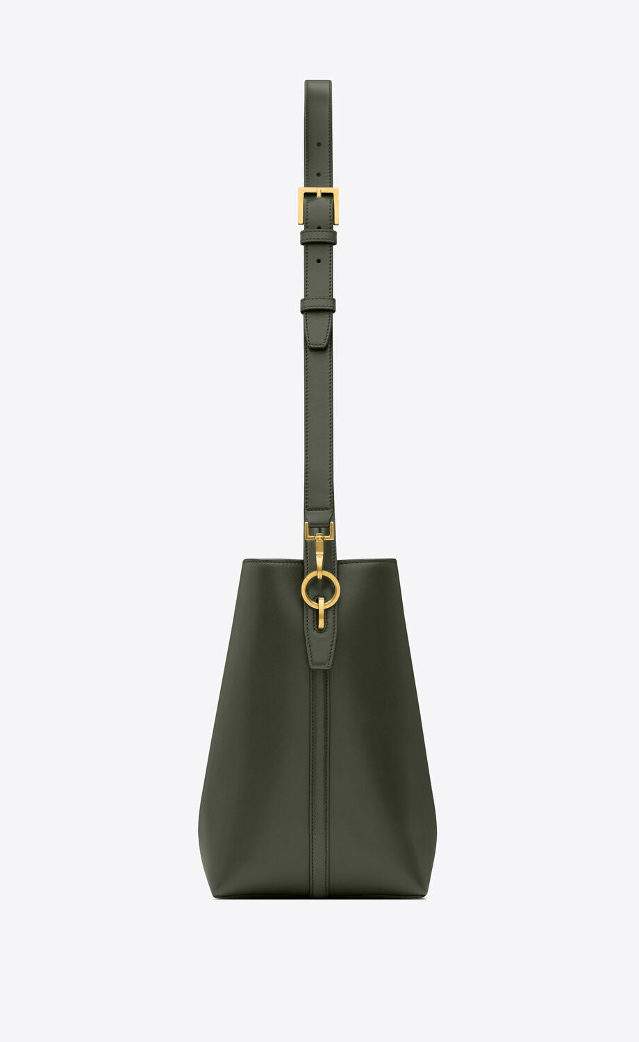 YSL LE 37 SHINY CALFSKIN LEATHER LARGE BUCKET BAG