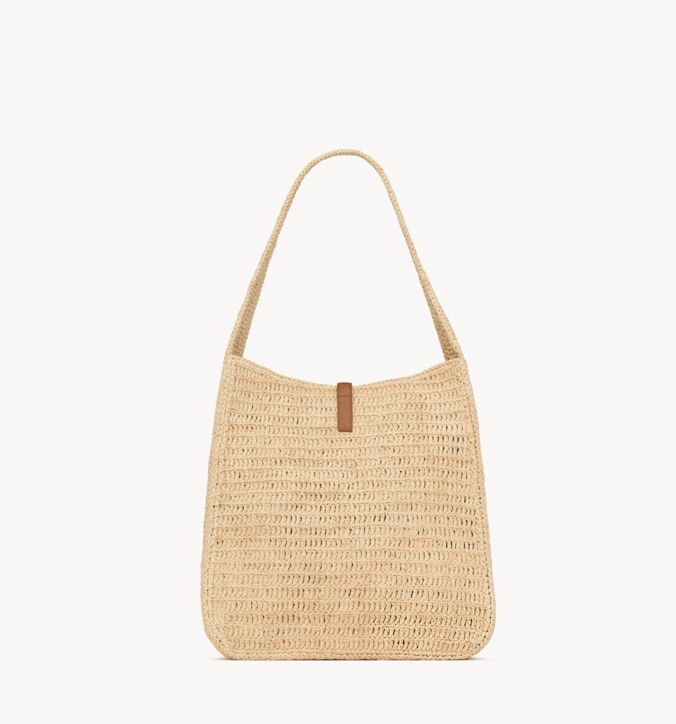 YSL LE 5 À 7 RAFFIA HOBO SHOULDER BAG