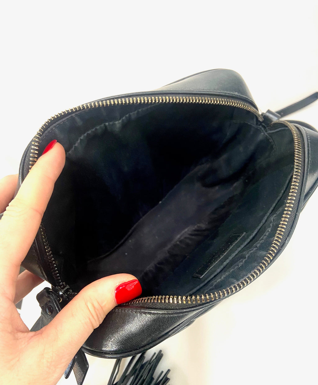 YSL LOU QUILTED CALFSKIN LEATHER CAMERA BAG