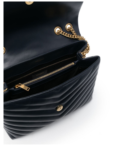 YSL MEDIUM LOULOU Y QUILTED CALFSKIN SHOULDER BAG
