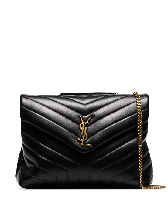 YSL MEDIUM LOULOU Y QUILTED CALFSKIN SHOULDER BAG
