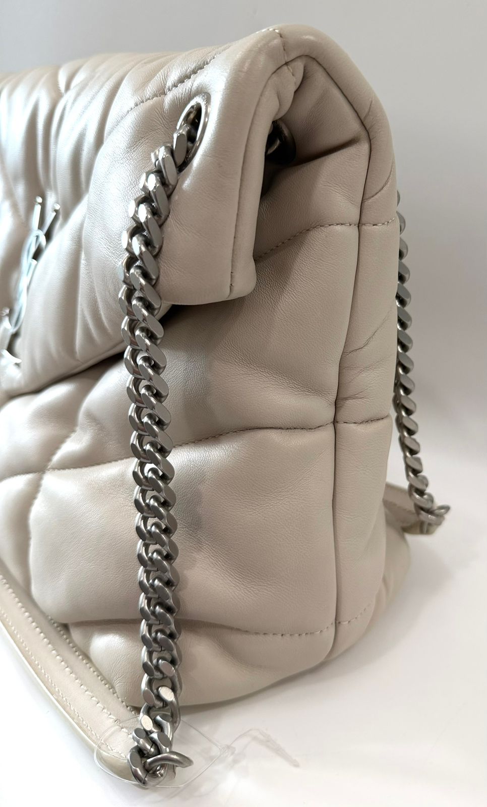 YSL QUILTED LAMBSKIN LEATHER LOULOU PUFFER MEDIUM SHOULDER BAG