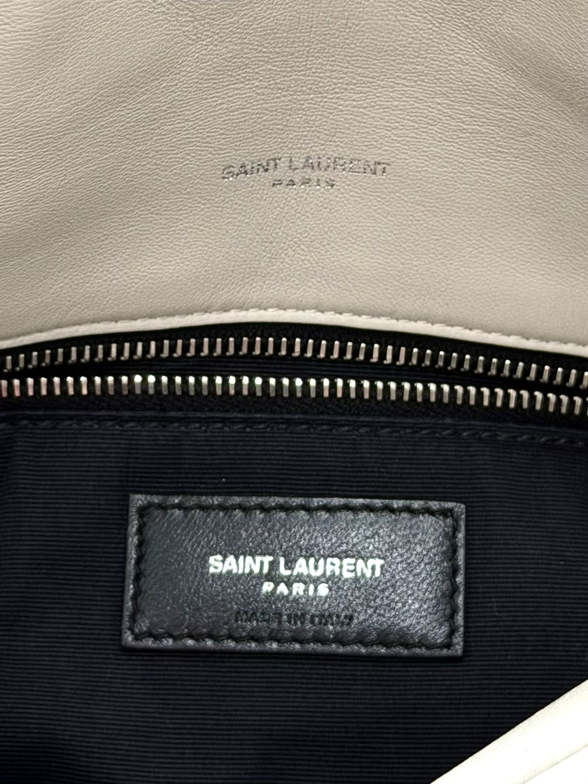 YSL QUILTED LAMBSKIN LEATHER LOULOU PUFFER MEDIUM SHOULDER BAG