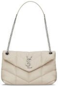 YSL QUILTED LAMBSKIN LEATHER LOULOU PUFFER MEDIUM SHOULDER BAG