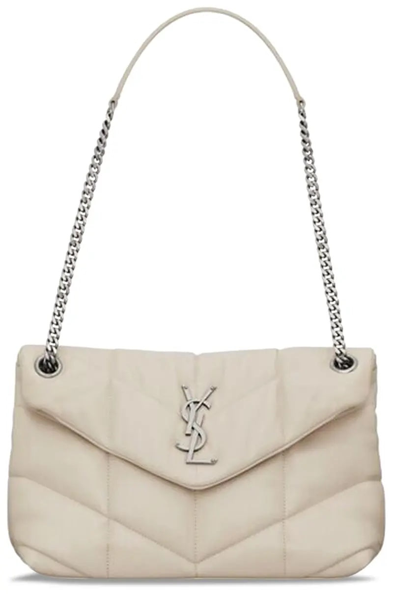 YSL QUILTED LAMBSKIN LEATHER LOULOU PUFFER MEDIUM SHOULDER BAG