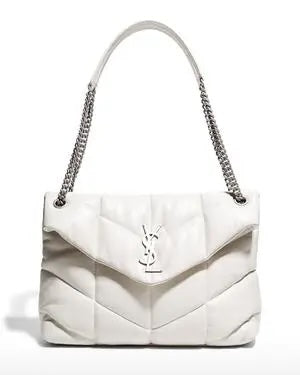 YSL QUILTED LAMBSKIN LEATHER LOULOU PUFFER MEDIUM SHOULDER BAG
