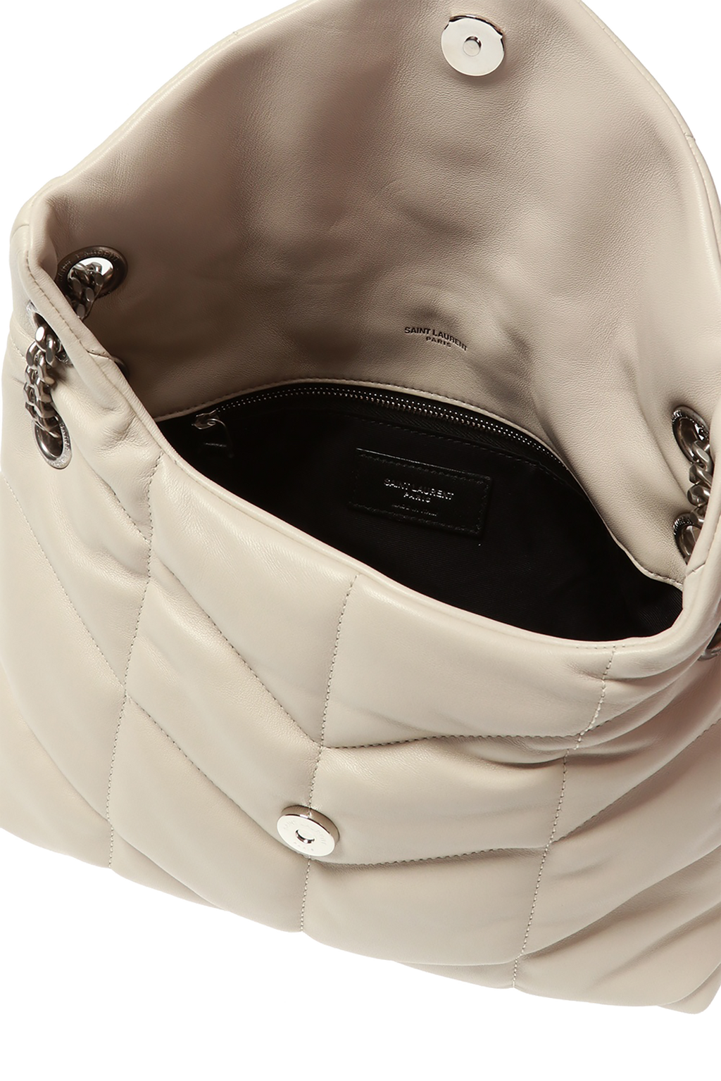 YSL QUILTED LAMBSKIN LEATHER LOULOU PUFFER MEDIUM SHOULDER BAG