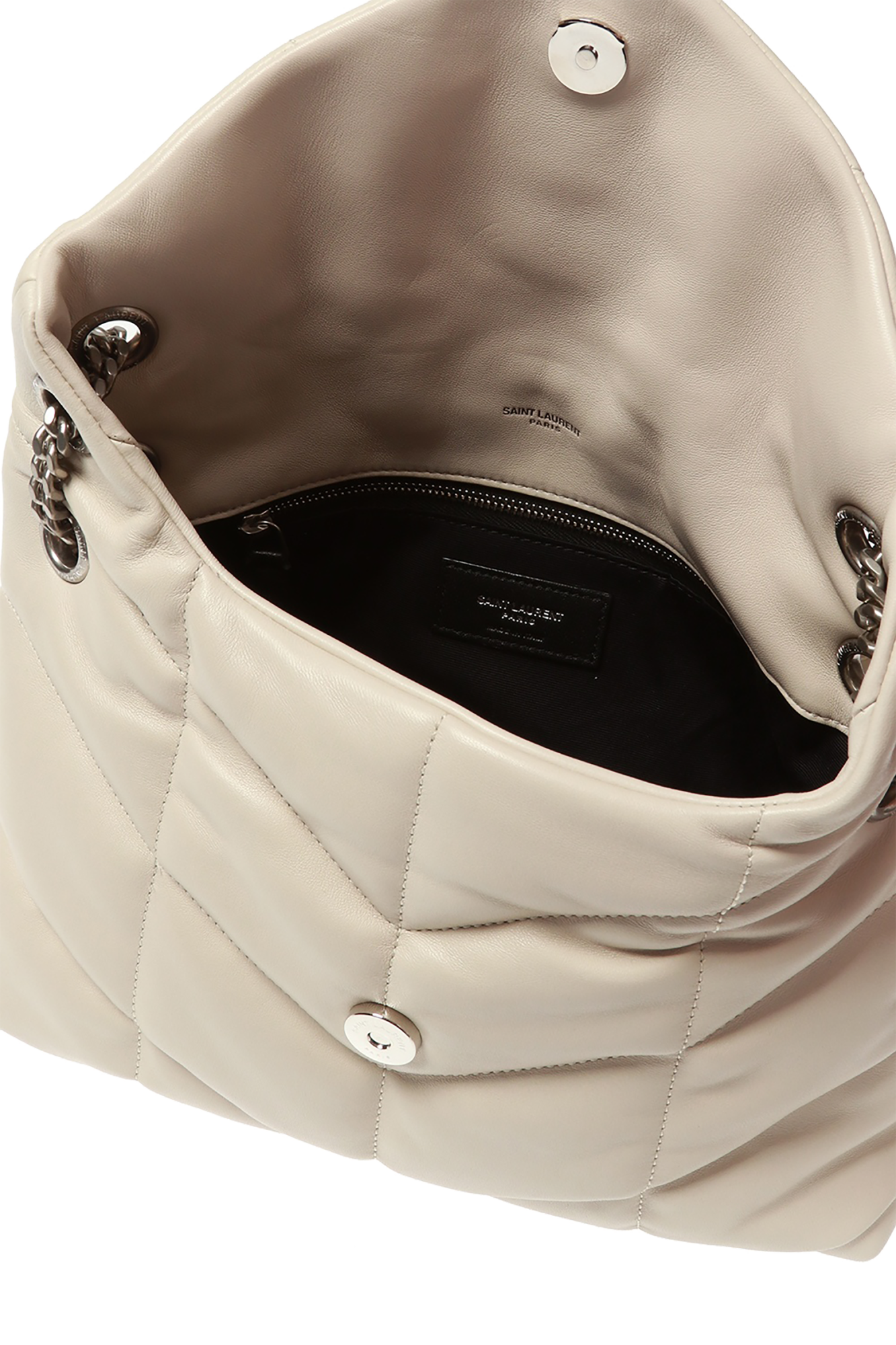 YSL QUILTED LAMBSKIN LEATHER LOULOU PUFFER MEDIUM SHOULDER BAG